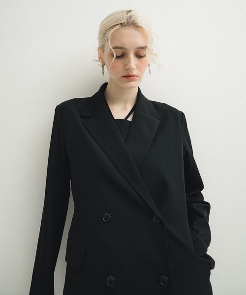 et.UNiVER(エトユニベール)の「Minimal drape set up(ドレス・レディース・ブルー/ブラウン/ブラック・MEDIUM/SMALL/LARGE)」の18枚目の写真