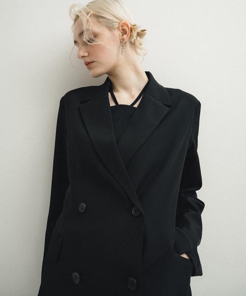 et.UNiVER(エトユニベール)の「Minimal drape set up(ドレス・レディース・ブルー/ブラウン/ブラック・MEDIUM/SMALL/LARGE)」の19枚目の写真