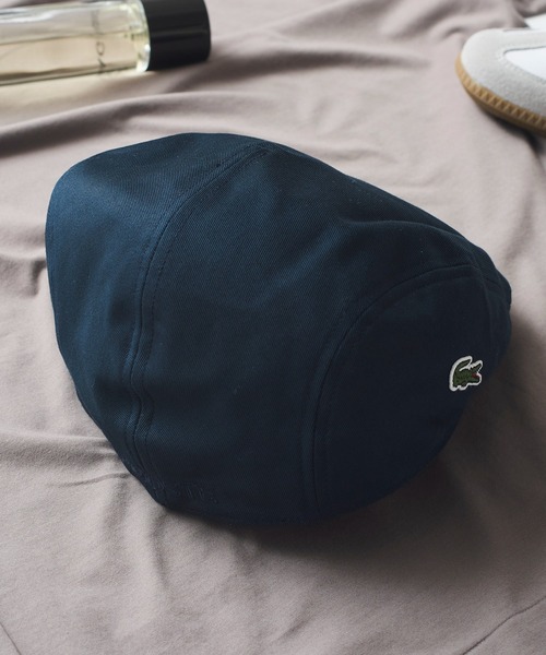 LACOSTE(ラコステ)の「【LACOSTE】COTTON LOGO HUNTING L1130(ハンチング/ベレー帽・メンズ・ブラック/ネイビー・FREE)」の4枚目の写真