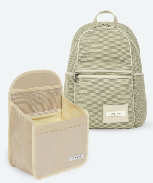 q bag paris(キューバッグパリ)の「【zozo限定!バッグインバッグ付き】nest louvre ネストルーブル リュック マザーズバッグ(バックパック/リュック・レディース・ブラック系その他/ブルー系その他/グリーン系その他/ベージュ系その他/グレー系その他3/グレー系その他2/ブラック系その他2・FREE)」の6枚目の写真