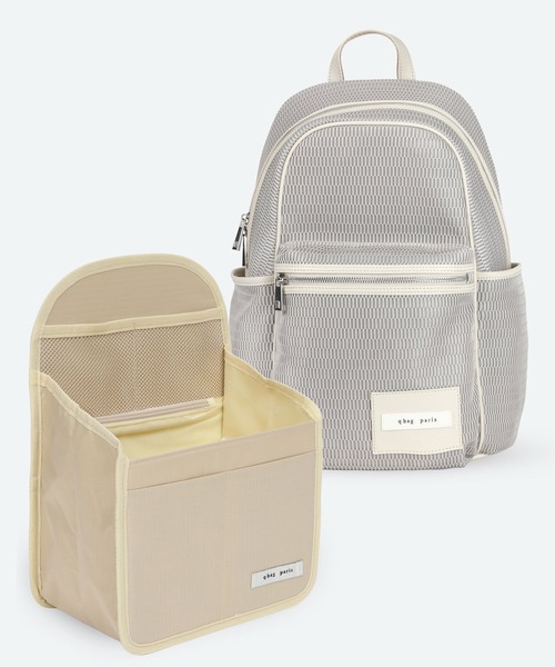 q bag paris(キューバッグパリ)の「【zozo限定!バッグインバッグ付き】nest louvre ネストルーブル リュック マザーズバッグ(バックパック/リュック・レディース・ブラック系その他/ブルー系その他/グリーン系その他/ベージュ系その他/グレー系その他3/グレー系その他2/ブラック系その他2・FREE)」の14枚目の写真