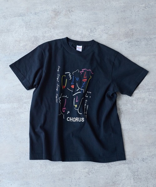 yuni(ユニ )の「CHORUS embroidery Tシャツ【web限定ブラック】(Tシャツ/カットソー・レディース・ブラック・FREE)」の2枚目の写真