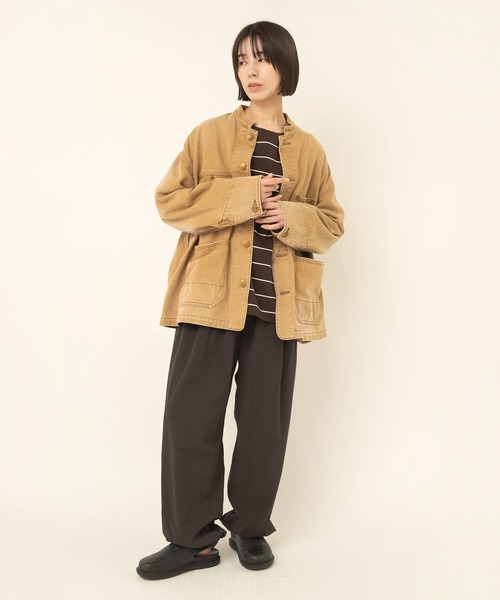 RNA-N(アールエヌエーエヌ)の「R4482 コットンレーヨン2タックジョガーパンツ(その他パンツ・レディース・グレイッシュベージュ/オリーブ/チャコール・FREE)」の10枚目の写真
