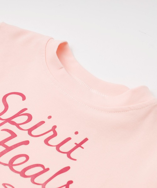 URBAN CHERRY(アーバンチェリー)の「フレンチロゴプリントクロップドTシャツ(Tシャツ/カットソー・キッズ・ホワイト/ブルー/ピンク・120cm/130cm/140cm/110cm)」の14枚目の写真