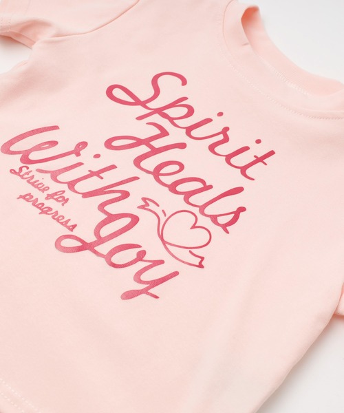 URBAN CHERRY(アーバンチェリー)の「フレンチロゴプリントクロップドTシャツ(Tシャツ/カットソー・キッズ・ホワイト/ブルー/ピンク・120cm/130cm/140cm/110cm)」の15枚目の写真