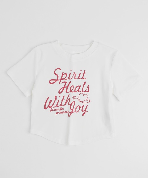 URBAN CHERRY(アーバンチェリー)の「フレンチロゴプリントクロップドTシャツ(Tシャツ/カットソー・キッズ・ホワイト/ブルー/ピンク・120cm/130cm/140cm/110cm)」の12枚目の写真
