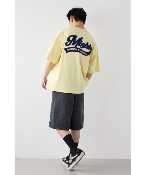 RODEO CROWNS WIDE BOWL(ロデオクラウンズワイドボウル)の「MIGHTY Tシャツ(Tシャツ/カットソー・メンズ・ブラック/ホワイト/イエロー・LARGE/MEDIUM)」の4枚目の写真