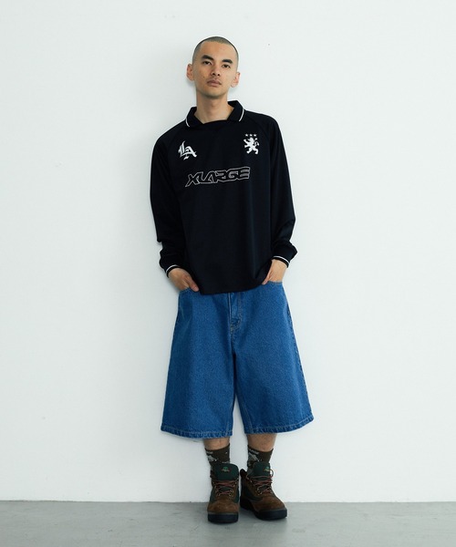 XLARGE（エクストララージ）の「LA SOCCER JERSEY（Tシャツ/カットソー・メンズ・ブラック/ライトブルー・L/M/S/XL）」の14枚目の写真