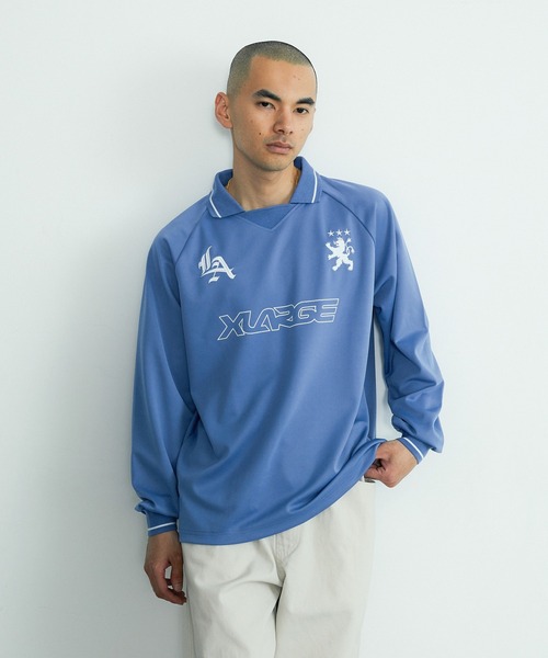 XLARGE（エクストララージ）の「LA SOCCER JERSEY（Tシャツ/カットソー・メンズ・ブラック/ライトブルー・L/M/S/XL）」の15枚目の写真
