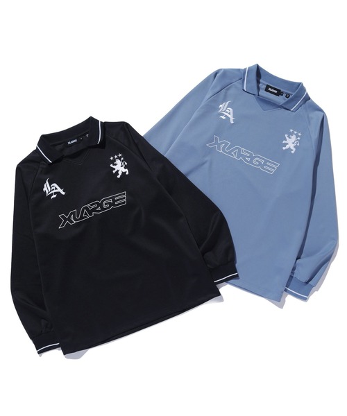 XLARGE（エクストララージ）の「LA SOCCER JERSEY（Tシャツ/カットソー・メンズ・ブラック/ライトブルー・L/M/S/XL）」の7枚目の写真