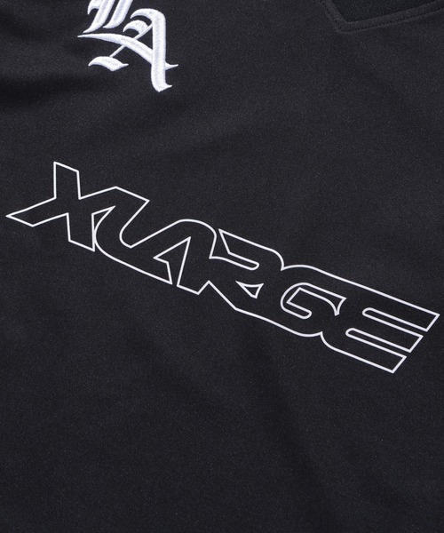 XLARGE（エクストララージ）の「LA SOCCER JERSEY（Tシャツ/カットソー・メンズ・ブラック/ライトブルー・L/M/S/XL）」の8枚目の写真