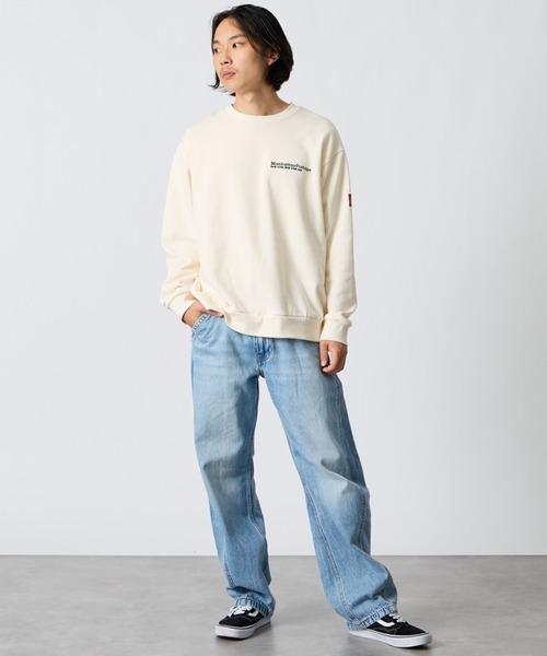Manhattan Portage（マンハッタンポーテージ）の「【WEB先行予約】[MANHATTAN PORTAGE/マンハッタンポーテージ] 別注 バック切替デザイン クルーネックスウェット（スウェット・レディース・ブラック/ブルー/アイボリー・S/XL/L/M）」の22枚目の写真