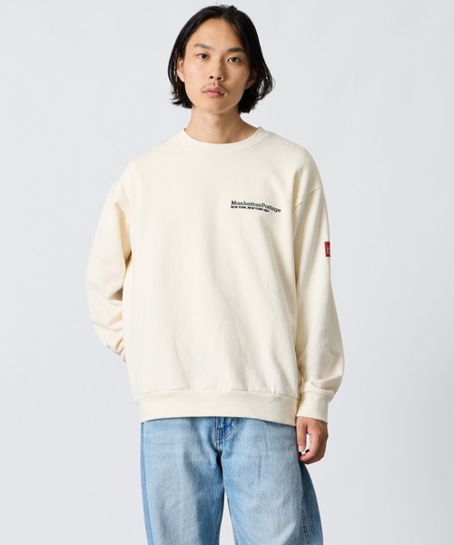 Manhattan Portage（マンハッタンポーテージ）の「【WEB先行予約】[MANHATTAN PORTAGE/マンハッタンポーテージ] 別注 バック切替デザイン クルーネックスウェット（スウェット・レディース・ブラック/ブルー/アイボリー・S/XL/L/M）」の19枚目の写真