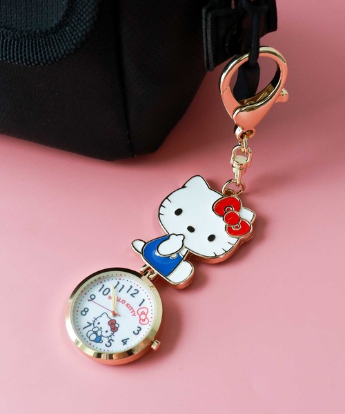 sanrio(サンリオ)の「〈SANRIO/サンリオ〉エポチャームウォッチ S SNR009(アナログ腕時計・レディース・ホワイト×ブラック/イエロー/ホワイト×レッド/ピンク/ブルーグリーン/ホワイト/ブラック・ONE SIZE)」の1枚目の写真