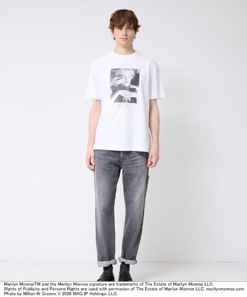 TAKEO KIKUCHI(タケオキクチ)の「【別注】マリリン・モンロー/フォトTシャツ(Tシャツ/カットソー・メンズ・ホワイト系1/ブラック/ホワイト/ブラック系・02/03/04/01)」の6枚目の写真