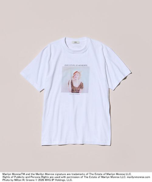 TAKEO KIKUCHI(タケオキクチ)の「【別注】マリリン・モンロー/フォトTシャツ(Tシャツ/カットソー・メンズ・ホワイト系1/ブラック/ホワイト/ブラック系・02/03/04/01)」の9枚目の写真