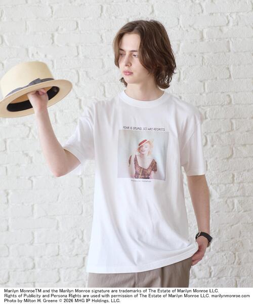 TAKEO KIKUCHI(タケオキクチ)の「【別注】マリリン・モンロー/フォトTシャツ(Tシャツ/カットソー・メンズ・ホワイト系1/ブラック/ホワイト/ブラック系・02/03/04/01)」の11枚目の写真