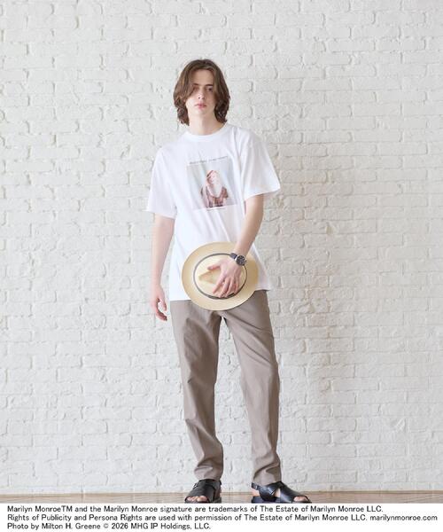 TAKEO KIKUCHI(タケオキクチ)の「【別注】マリリン・モンロー/フォトTシャツ(Tシャツ/カットソー・メンズ・ホワイト系1/ブラック/ホワイト/ブラック系・02/03/04/01)」の13枚目の写真