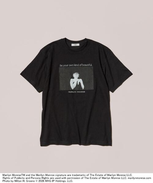 TAKEO KIKUCHI(タケオキクチ)の「【別注】マリリン・モンロー/フォトTシャツ(Tシャツ/カットソー・メンズ・ホワイト系1/ブラック/ホワイト/ブラック系・02/03/04/01)」の14枚目の写真
