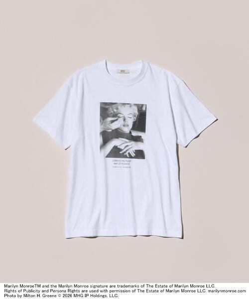 TAKEO KIKUCHI(タケオキクチ)の「【別注】マリリン・モンロー/フォトTシャツ(Tシャツ/カットソー・メンズ・ホワイト系1/ブラック/ホワイト/ブラック系・02/03/04/01)」の19枚目の写真