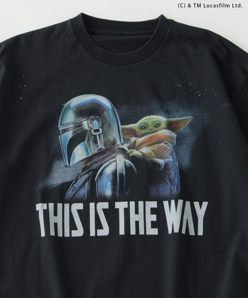 STAR WARS(スターウォーズ)の「スター・ウォーズ/マンダロリアン・アンド・グローグー 別注 プリントTシャツ(Tシャツ/カットソー・メンズ・アイボリー/ホワイト/ブラック・LARGE/MEDIUM)」の4枚目の写真