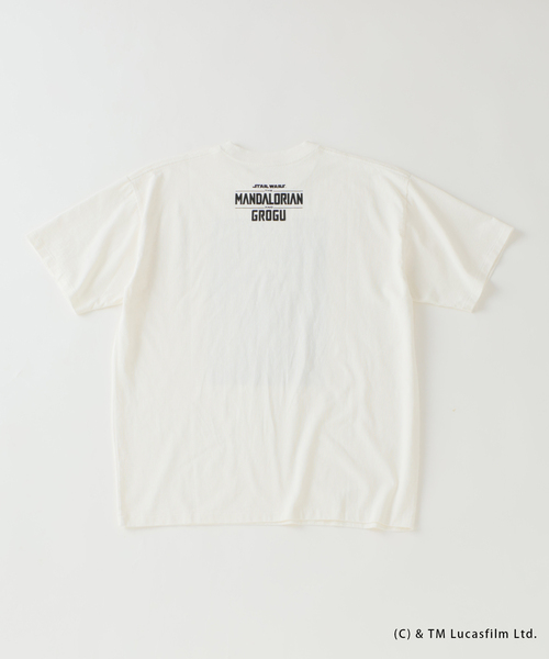 STAR WARS(スターウォーズ)の「スター・ウォーズ/マンダロリアン・アンド・グローグー 別注 プリントTシャツ(Tシャツ/カットソー・メンズ・アイボリー/ホワイト/ブラック・LARGE/MEDIUM)」の9枚目の写真