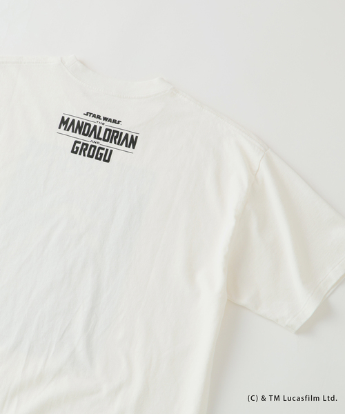 STAR WARS(スターウォーズ)の「スター・ウォーズ/マンダロリアン・アンド・グローグー 別注 プリントTシャツ(Tシャツ/カットソー・メンズ・アイボリー/ホワイト/ブラック・LARGE/MEDIUM)」の10枚目の写真