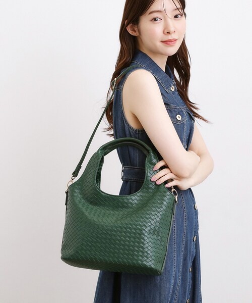 grove(グローブ)の「メッシュクリテ2WAYトート(トートバッグ・レディース・ブラック/モスグリーン/ナチュラル・00)」の3枚目の写真