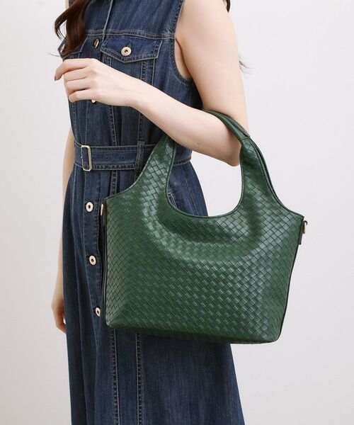 grove(グローブ)の「メッシュクリテ2WAYトート(トートバッグ・レディース・ブラック/モスグリーン/ナチュラル・00)」の6枚目の写真