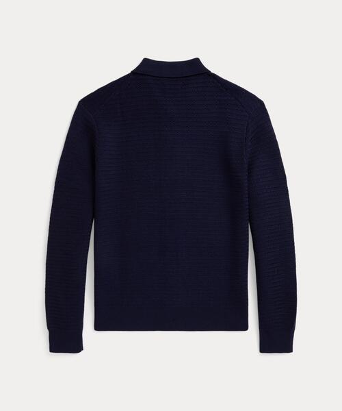 POLO RALPH LAUREN(ポロ ラルフ ローレン)の「ウォッシャブル ウール ポロカラー カーディガン(カーディガン/ボレロ・メンズ・ブルー・L/M/S)」の4枚目の写真