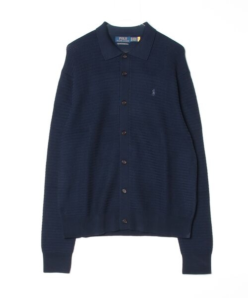 POLO RALPH LAUREN(ポロ ラルフ ローレン)の「ウォッシャブル ウール ポロカラー カーディガン(カーディガン/ボレロ・メンズ・ブルー・L/M/S)」の3枚目の写真