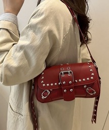 【26年秋冬新作】スタッズ アイレットベルト ミニショルダーバッグ