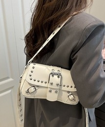 【26年秋冬新作】スタッズ アイレットベルト ミニショルダーバッグ