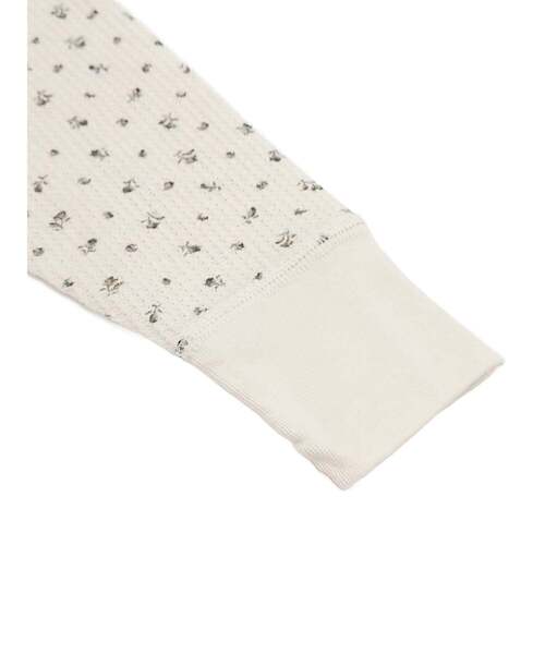 JEMORGAN(ジェーイーモーガン)の「【JEMORGAN LONG JOHNS】 CVCワッフル 花柄ラグランパック入りロンT(JD073-59S)(Tシャツ/カットソー・レディース・ホワイト系1/ホワイト系2・フリー)」の6枚目の写真