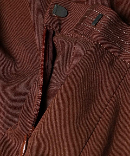 Paul Smith(ポールスミス)の「ウィメンズ テンセル タックスカート / 265207 321S(スカート・レディース・ブラウン/ブラック・40)」の7枚目の写真