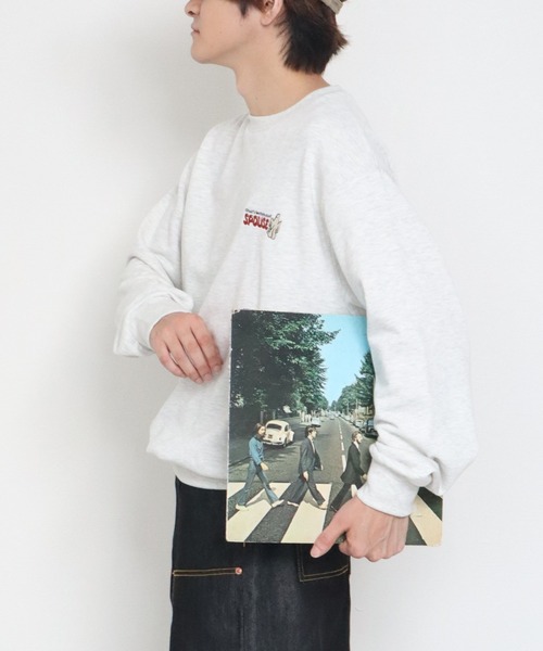 POWER TO THE PEOPLE(パワートゥーザピープル)の「オバケバンド刺繍スウェット(スウェット・メンズ・ダークグリーン/ネイビー/キナリ・MEDIUM/LARGE/X-LARGE)」の12枚目の写真