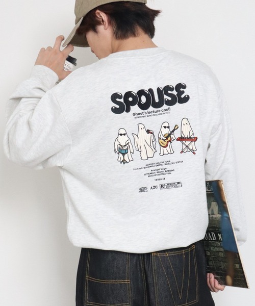 POWER TO THE PEOPLE(パワートゥーザピープル)の「オバケバンド刺繍スウェット(スウェット・メンズ・ダークグリーン/ネイビー/キナリ・MEDIUM/LARGE/X-LARGE)」の17枚目の写真