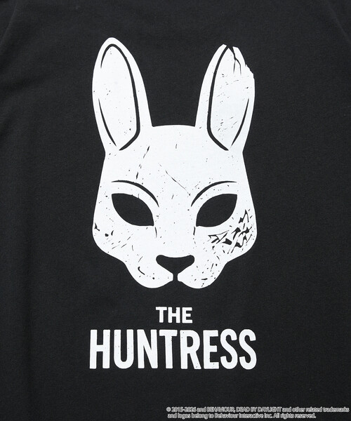 FREAK'S STORE(フリークスストア)の「DEAD BY DAYLIGHT 別注 THE HUNTRESS バックプリント クルーネックTシャツ(Tシャツ/カットソー・メンズ・ブラック/ホワイト・MEDIUM/LARGE/X-LARGE)」の8枚目の写真