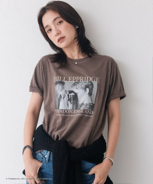 RIVE DROITE(リヴドロワ)の「【LIFE PC】 Focus Photo Tee(夏服/秋服)(Tシャツ/カットソー・レディース・ベージュ/ホワイト/ブラウン・FREE)」の16枚目の写真