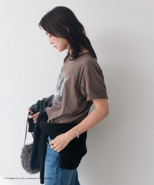 RIVE DROITE(リヴドロワ)の「【LIFE PC】 Focus Photo Tee(夏服/秋服)(Tシャツ/カットソー・レディース・ベージュ/ホワイト/ブラウン・FREE)」の17枚目の写真
