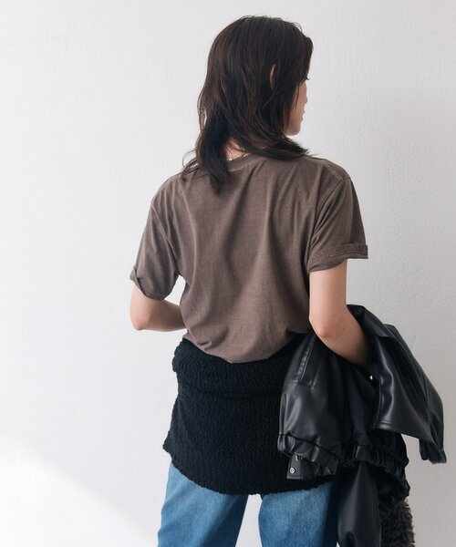 RIVE DROITE(リヴドロワ)の「【LIFE PC】 Focus Photo Tee(夏服/秋服)(Tシャツ/カットソー・レディース・ベージュ/ホワイト/ブラウン・FREE)」の18枚目の写真
