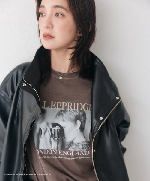 RIVE DROITE(リヴドロワ)の「【LIFE PC】 Focus Photo Tee(夏服/秋服)(Tシャツ/カットソー・レディース・ベージュ/ホワイト/ブラウン・FREE)」の21枚目の写真