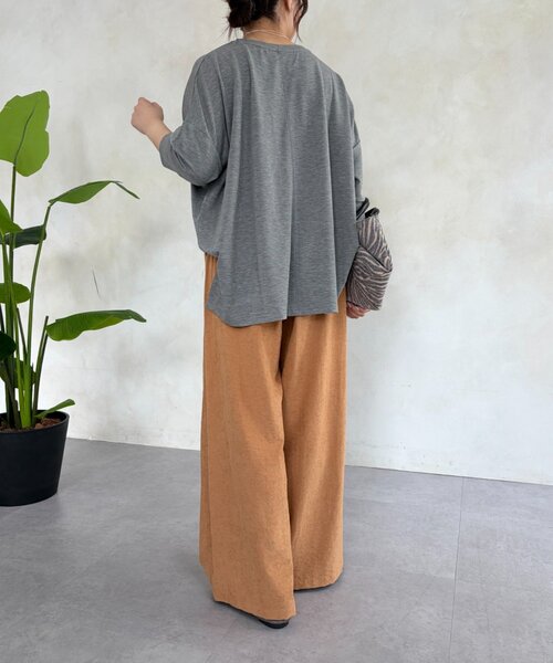 Jena espace merveilleux(ジェナ エスパスメルヴェイユ)の「ピーチスキンタックパンツ(その他パンツ・レディース・ライトグレー/ブラック/キャメル・FREE)」の19枚目の写真