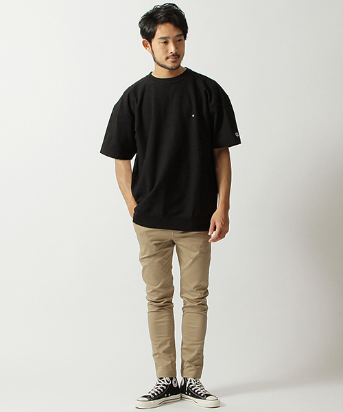 BEAMS(ビームス)の「◇【Begin5月号掲載】Champion×BEAMS / 別注 BIG TEE(Tシャツ/カットソー・メンズ・ホワイト/ブラック/グレー・LARGE/MEDIUM)」の5枚目の写真