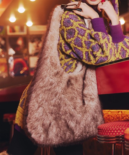 anna sui nyc（アナ スイ エヌ ワイ シー）の「anna sui nyc / アナスイエヌワイシー フォーファービッグバッグ（ショルダーバッグ・レディース・パープル/ブラック/グレー・FREE）」の2枚目の写真