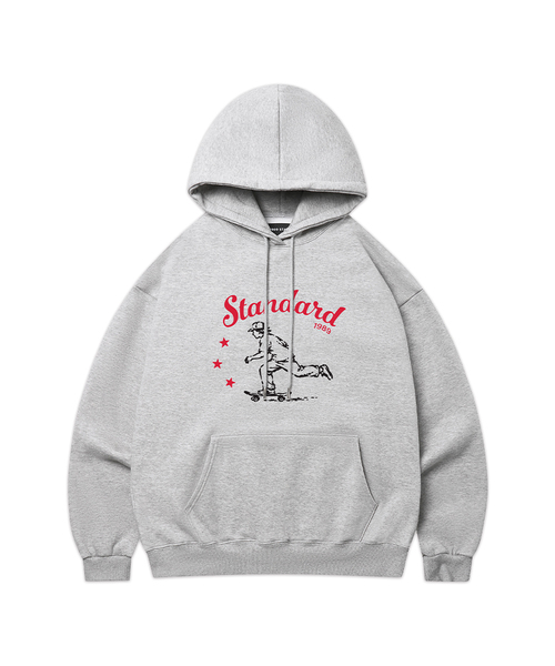 1989STANDARD(1989スタンダード)の「1989 SUBCULTURE フードパーカー (STHSTD-0264)(パーカー・メンズ・ネイビー/バーガンディー/ブラック/ダークグレー/ライトグレー/オートミール・MEDIUM/LARGE/X-LARGE)」の3枚目の写真