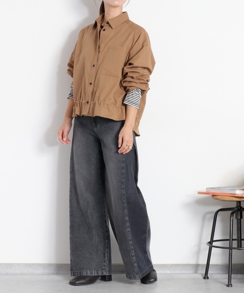cepo(セポ)の「シアーボーダーロングスリーブTee(Tシャツ/カットソー・レディース・ブラック系/ホワイト系・M)」の20枚目の写真