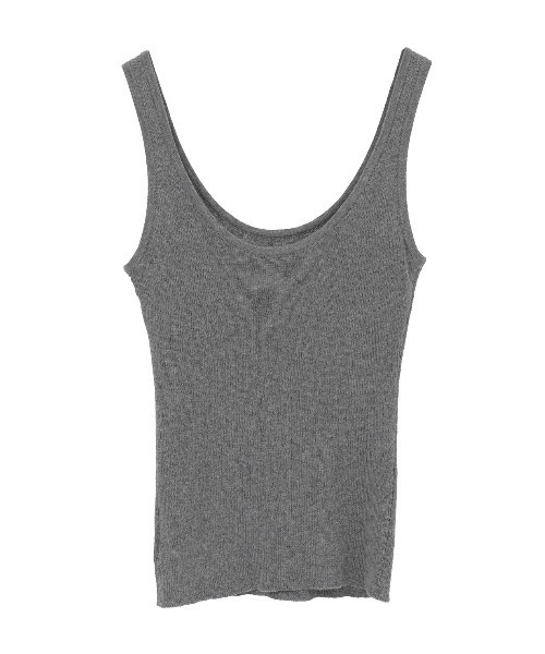 CLANE(クラネ)の「【CLANE/クラネ】BOTTOM CARDEGAN TANK SET/コットンウールカーディガンタンクトップセット(ニット/セーター・レディース・ブラウン/グレー/レッド・1)」の12枚目の写真
