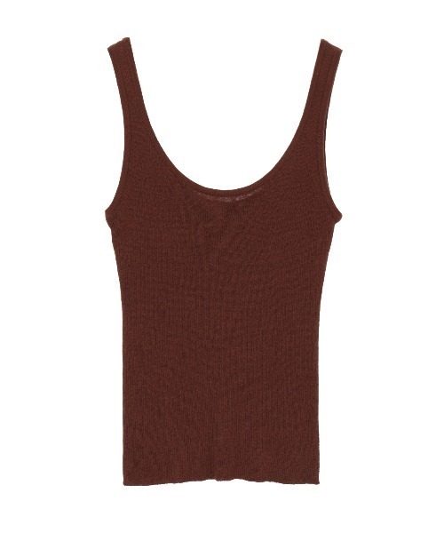 CLANE(クラネ)の「【CLANE/クラネ】BOTTOM CARDEGAN TANK SET/コットンウールカーディガンタンクトップセット(ニット/セーター・レディース・ブラウン/グレー/レッド・1)」の21枚目の写真