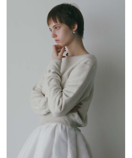 HER.(ハー)の「ソフトコンパクトスウェットプルオーバー(Tシャツ/カットソー・レディース・オフホワイト/グレー・FREE)」の9枚目の写真
